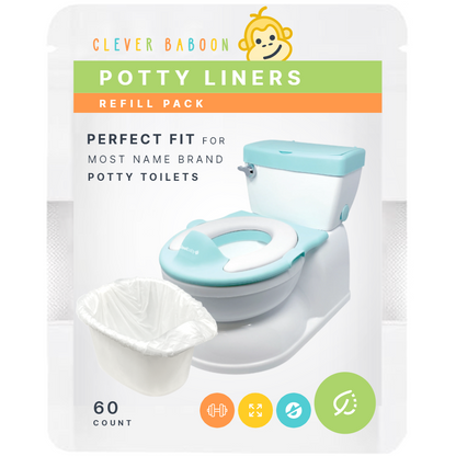 Perfect Fit Disposable Potty Liners for Toddler Potty Toilets